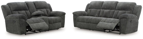 Frohn Sofa and Loveseat in Graphite from Ashley - Luna Furniture