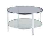 Frostine Round Cocktail Table from Steve Silver - Luna Furniture