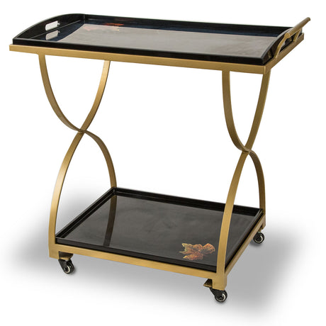Illusions Serving Cart from Michael Amini - Luna Furniture