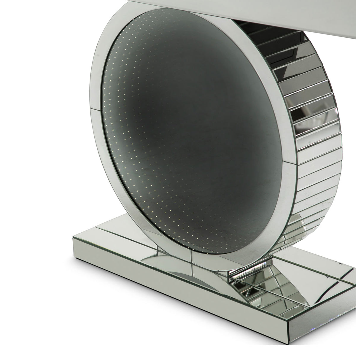 Montreal Infinity Glow Console Table With Led Lights from Michael Amini - Luna Furniture