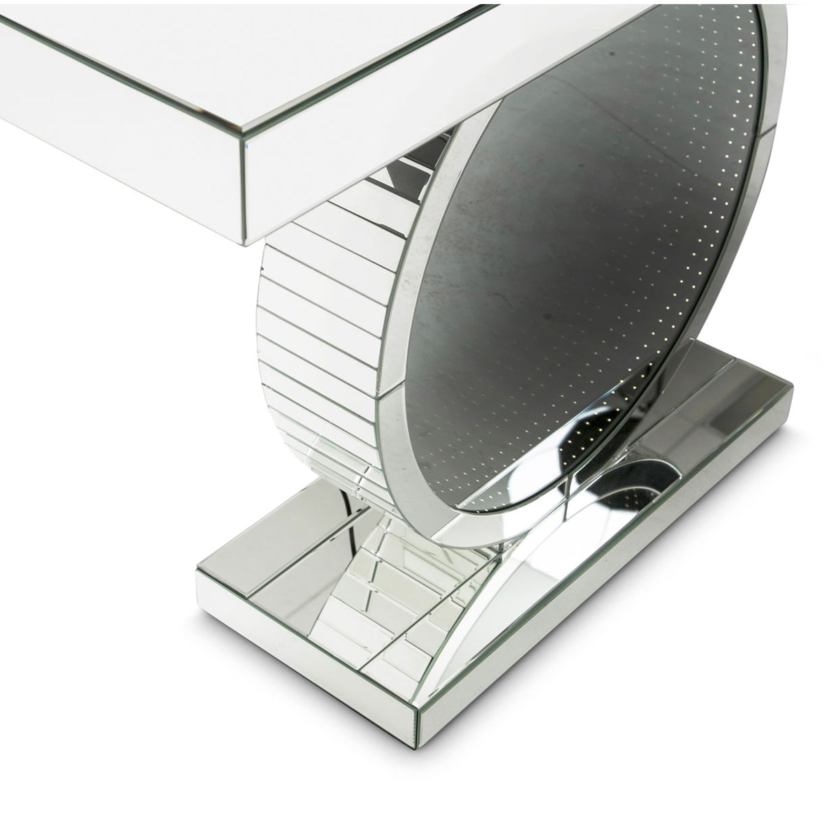 Montreal Infinity Glow Console Table With Led Lights from Michael Amini - Luna Furniture
