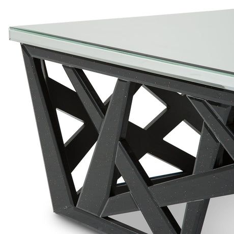 Montreal Midnight Prism Cocktail Table from Michael Amini - Luna Furniture