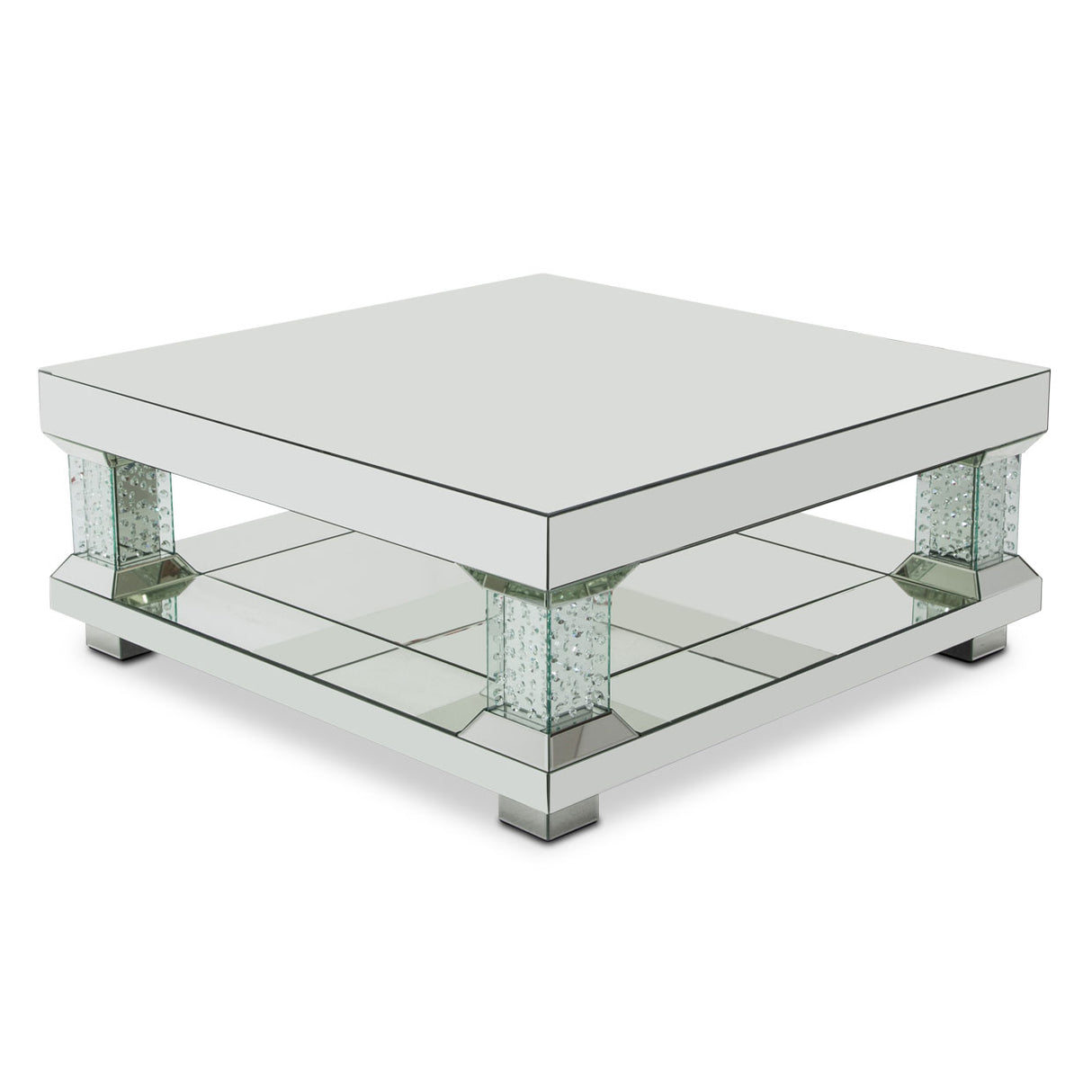 Montreal Regalia Crystal Pedestal Cocktail Table from Michael Amini - Luna Furniture