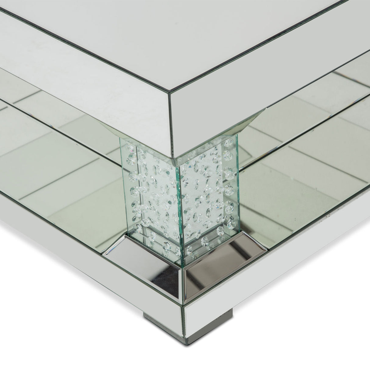 Montreal Regalia Crystal Pedestal Cocktail Table from Michael Amini - Luna Furniture