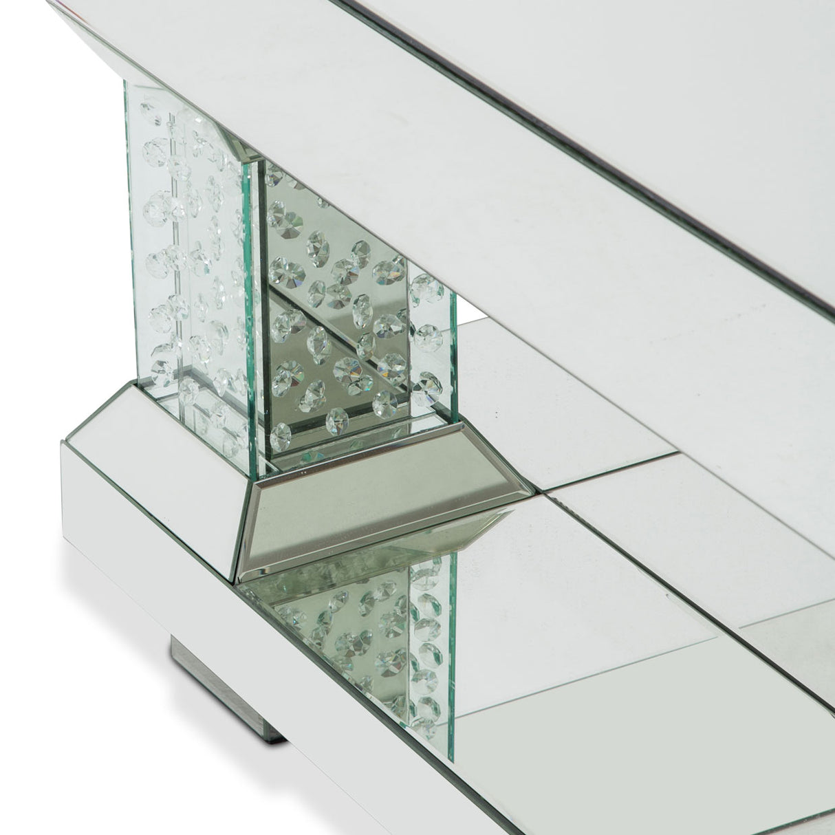 Montreal Regalia Crystal Pedestal Cocktail Table from Michael Amini - Luna Furniture