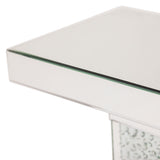 Montreal Regalia Crystal Pedestal Console Table from Michael Amini - Luna Furniture