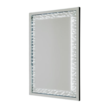 Montreal Cosmic Wall Mirror With Led Lighting from Michael Amini - Luna Furniture