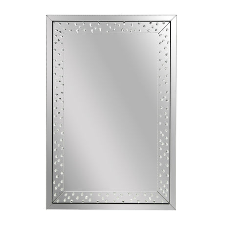 Montreal Cosmic Wall Mirror With Led Lighting from Michael Amini - Luna Furniture