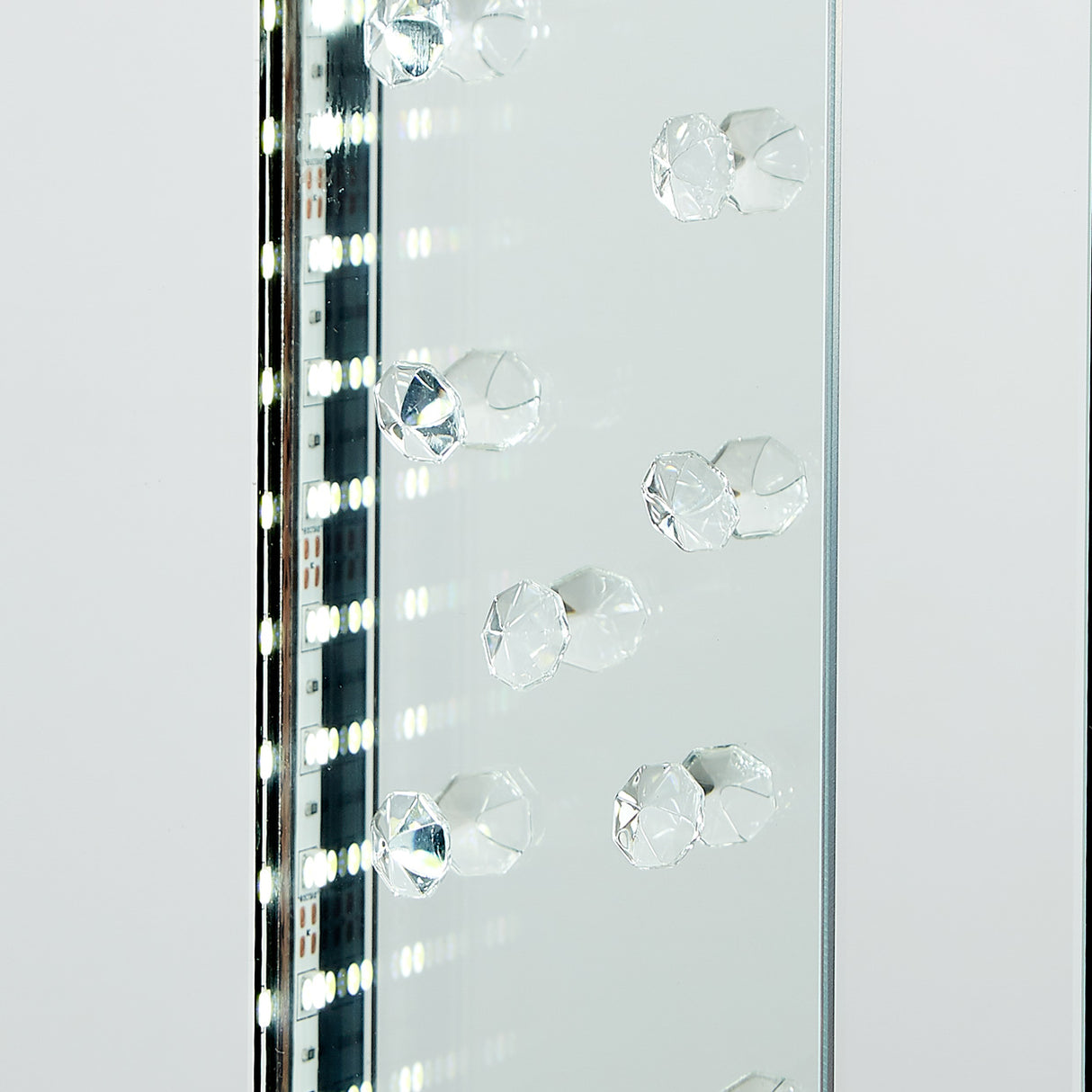 Montreal Cosmic Wall Mirror With Led Lighting from Michael Amini - Luna Furniture