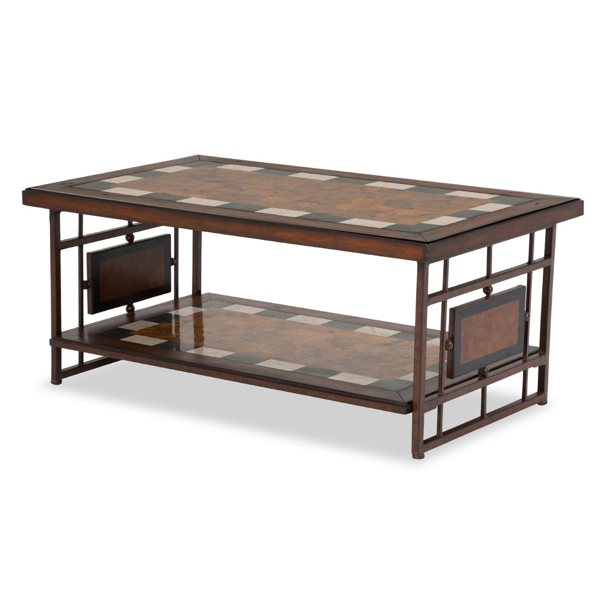 Sao Paulo Sao Paulo Rect. Cocktail Tbl W/stone Top&metal Accent Base from Michael Amini - Luna Furniture
