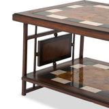 Sao Paulo Sao Paulo Rect. Cocktail Tbl W/stone Top&metal Accent Base from Michael Amini - Luna Furniture