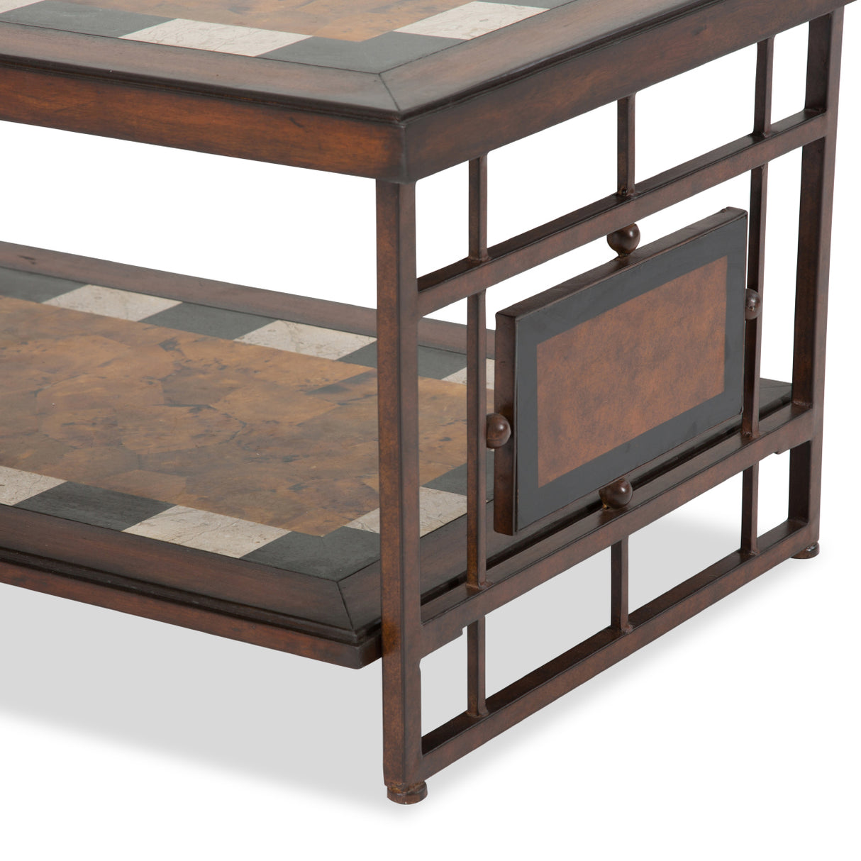 Sao Paulo Sao Paulo Rect. Cocktail Tbl W/stone Top&metal Accent Base from Michael Amini - Luna Furniture
