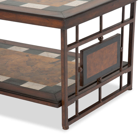 Sao Paulo Sao Paulo Rect. Cocktail Tbl W/stone Top&metal Accent Base from Michael Amini - Luna Furniture