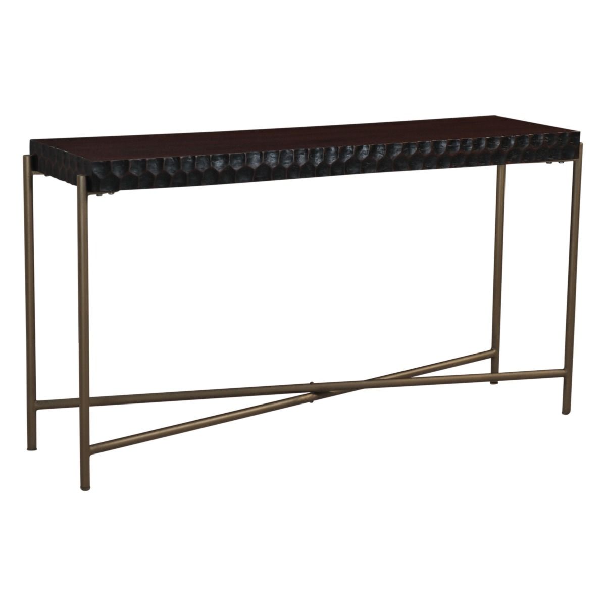 Santa Cruz 58" Console Table in Two Tone from Home Trends & Design - Luna Furniture