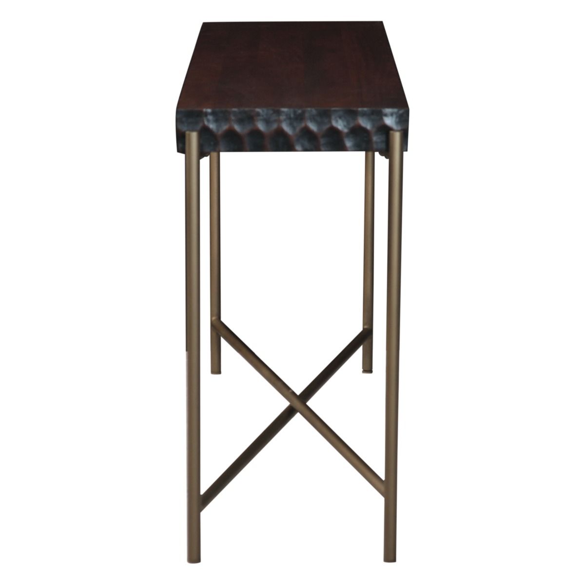 Santa Cruz 58" Console Table in Two Tone from Home Trends & Design - Luna Furniture