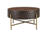 Santa Cruz 34" Round Coffee Table in Two Tone from Home Trends & Design - Luna Furniture