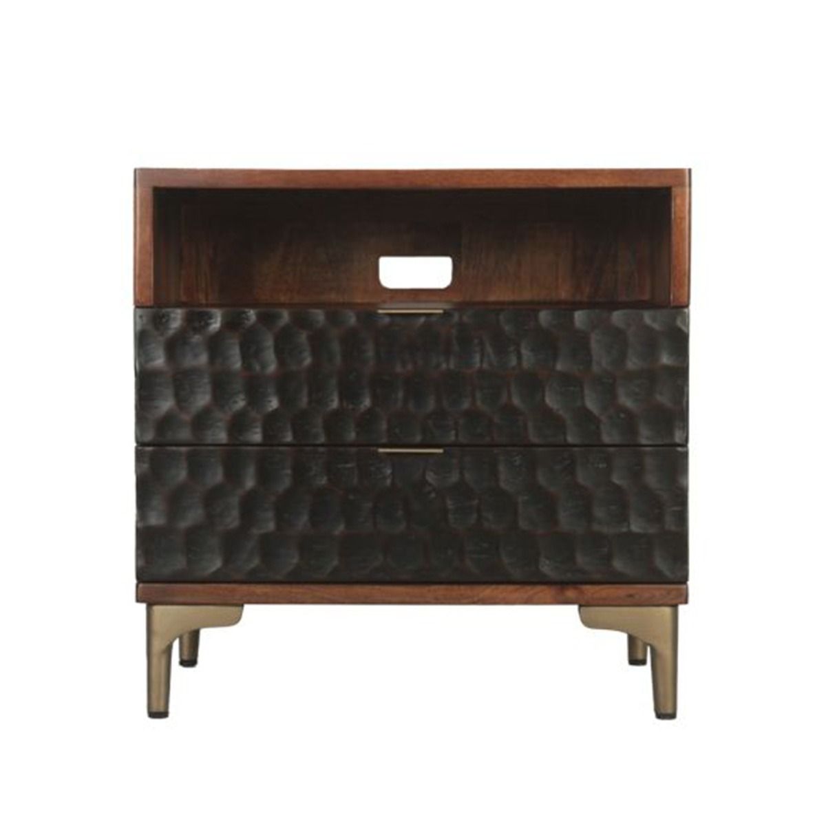 Santa Cruz 26" Nightstand in Two Tone from Home Trends & Design - Luna Furniture