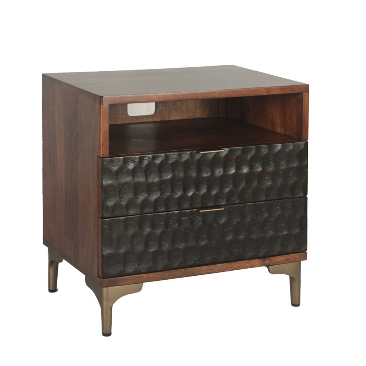 Santa Cruz 26" Nightstand in Two Tone from Home Trends & Design - Luna Furniture