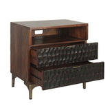 Santa Cruz 26" Nightstand in Two Tone from Home Trends & Design - Luna Furniture