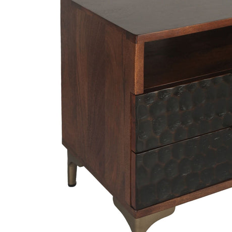 Santa Cruz 26" Nightstand in Two Tone from Home Trends & Design - Luna Furniture