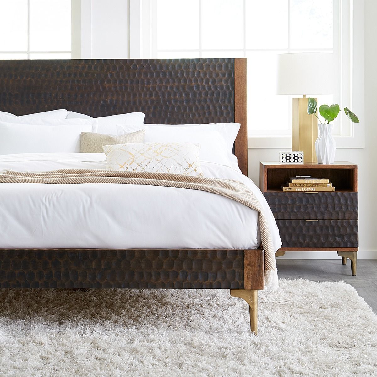 Santa Cruz 26" Nightstand in Two Tone from Home Trends & Design - Luna Furniture