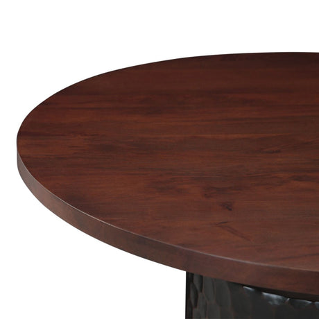 Santa Cruz 48" Round Dining Table in Two Tone from Home Trends & Design - Luna Furniture