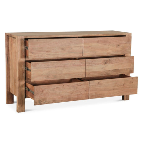Sedona 60" Dresser in Brushed Acacia from Home Trends & Design - Luna Furniture