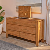Sedona 60" Dresser in Brushed Acacia from Home Trends & Design - Luna Furniture
