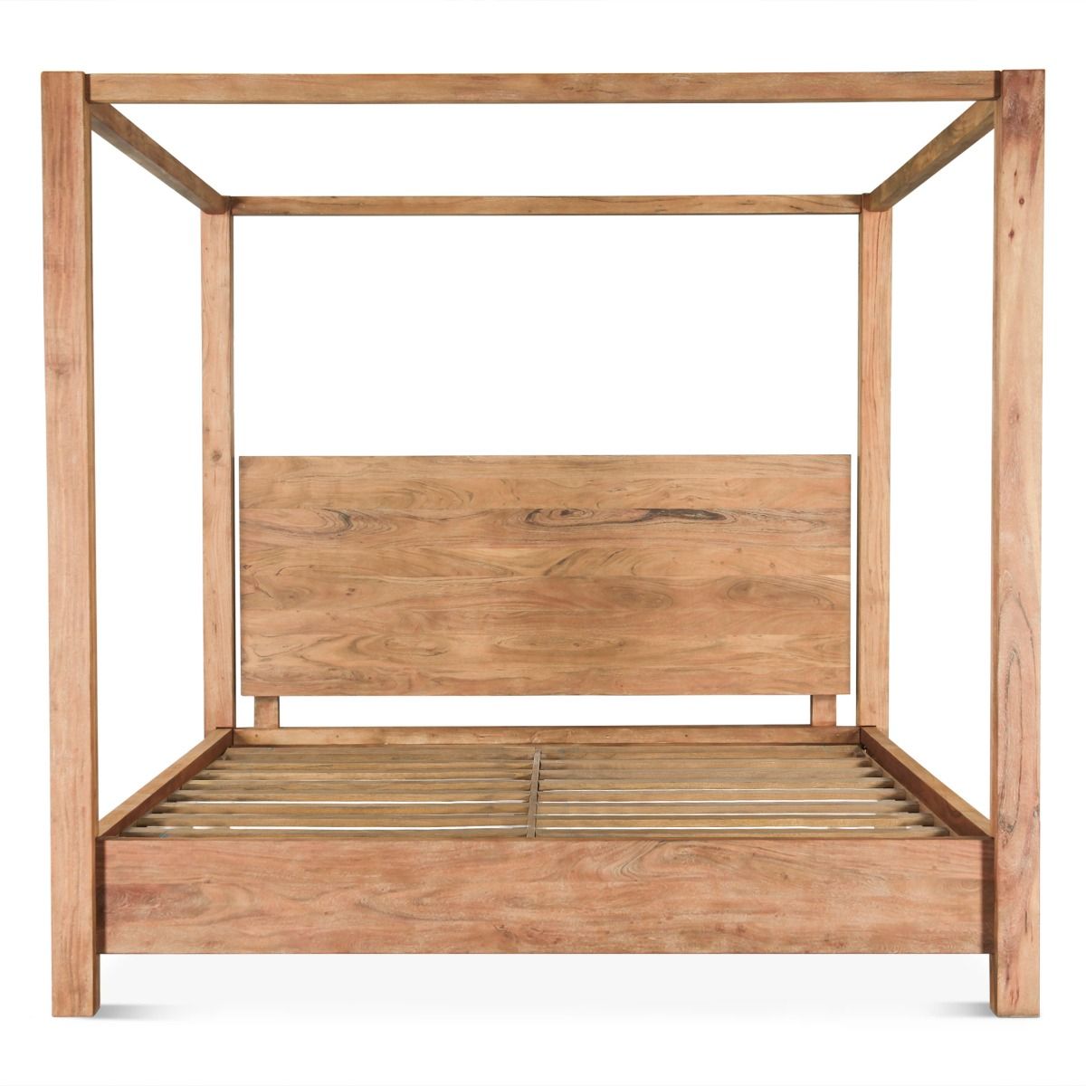 Sedona Canopy Queen Bed in Brushed Acacia from Home Trends & Design - Luna Furniture