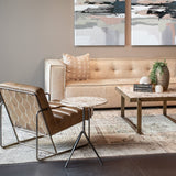 Sperre 18" Accent Table with Capri Beige Marble from Home Trends & Design - Luna Furniture