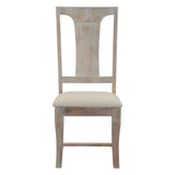 San Rafael 18" Upholstered Dining Chair in Heirloom White, Set of 2 from Home Trends & Design - Luna Furniture