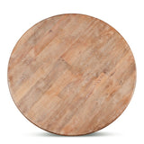 San Rafael 72" Round Dining Table in Antique Oak from Home Trends & Design - Luna Furniture