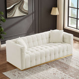 Eleanor Sofa Beige Boucle from Ashcroft Furniture - Luna Furniture