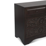 Taj 71" Dresser with Plinth Base in Vintage Brown from Home Trends & Design - Luna Furniture