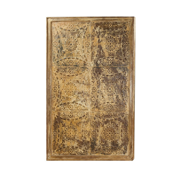 Iron Ceiling Panel Wall Hanging with 6 panels in Antique White