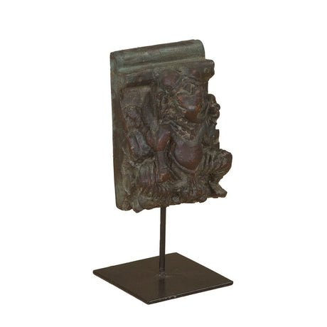 Carved Wooden Ganesha on Iron Stand from Home Trends & Design - Luna Furniture