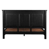 Turin King Bed in Distressed Black from Home Trends & Design - Luna Furniture