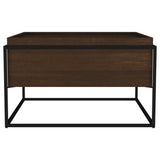 Fulton Dark Brown Square Mango Wood Coffee Table from Coaster - Luna Furniture