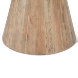 Vista 22" Side Table with White Travertine and Light Base from Home Trends & Design - Luna Furniture