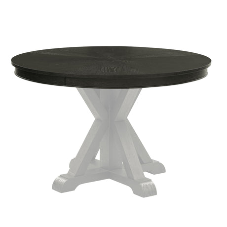 Rylie 48-inch Round Counter Dining Table with 4 Drawers and Game Top, Black Finish from Steve Silver - Luna Furniture