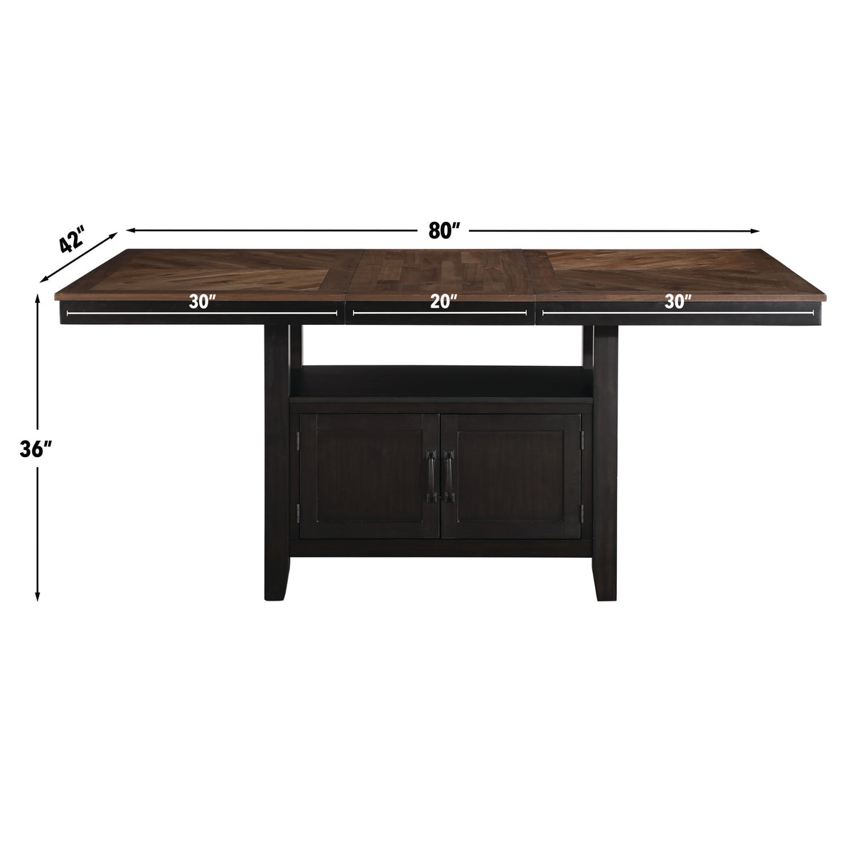 Bermuda 5-Piece Counter Dining Set in Black from Steve Silver - Luna Furniture