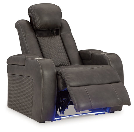 Fyne-Dyme Power Reclining Sofa and Power Recliner from Ashley - Luna Furniture
