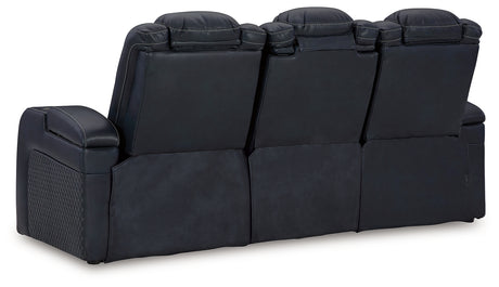 Fyne-Dyme Sofa, Loveseat and Recliner in Sapphire from Ashley Furniture - Luna Furniture