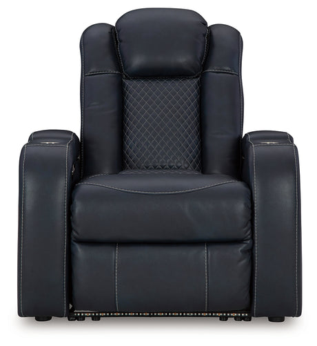 Fyne-Dyme Sofa, Loveseat and Recliner in Sapphire from Ashley Furniture - Luna Furniture