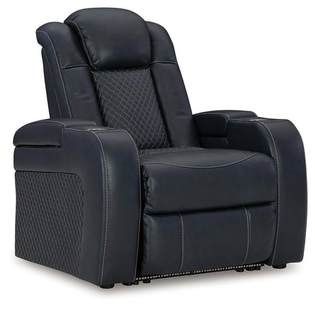 Fyne-Dyme Sofa, Loveseat and Recliner in Sapphire from Ashley Furniture - Luna Furniture