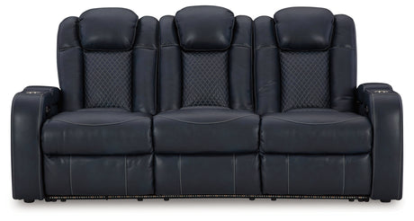 Fyne-Dyme Sofa, Loveseat and Recliner in Sapphire from Ashley Furniture - Luna Furniture