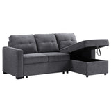 Noah Gray Flippable Convertible Storage Sleeper Chofa from Steve Silver - Luna Furniture