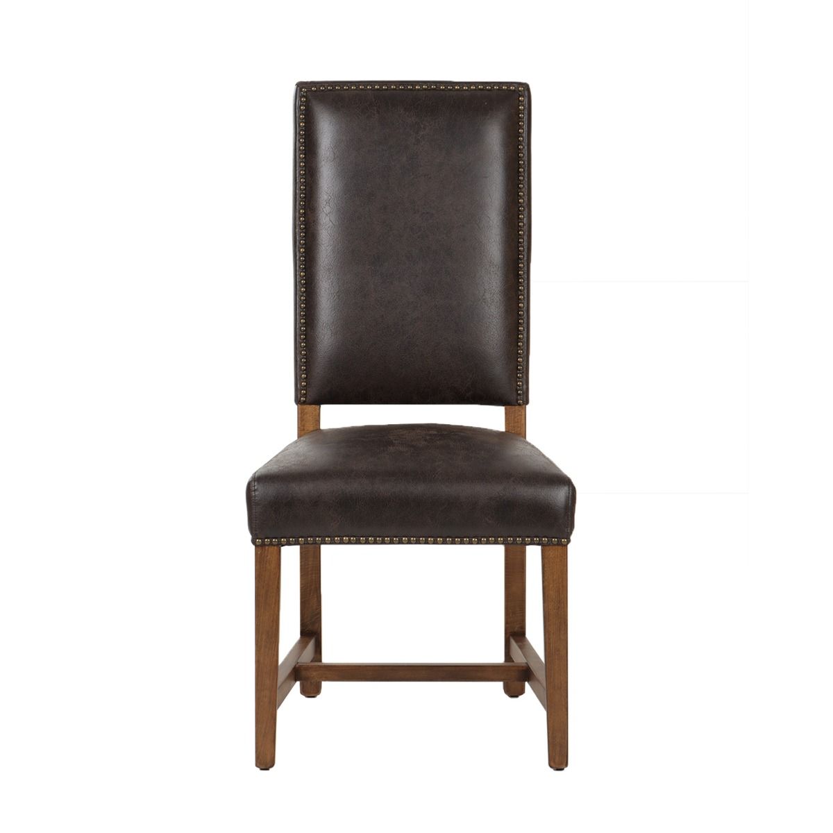 Darcy Dining Chair in Dark Brown with Earth Legs, Set of 2 from Home Trends & Design - Luna Furniture