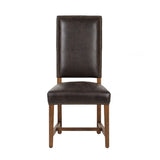 Darcy Dining Chair in Dark Brown with Earth Legs, Set of 2 from Home Trends & Design - Luna Furniture