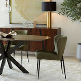 Jennifer 20" Dining Chair in Green Eco Suede from Home Trends & Design - Luna Furniture